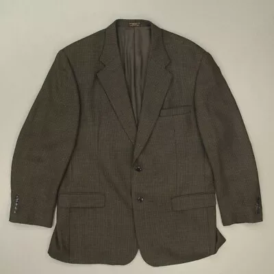 The New Englander Puritan Cape Cod Men's Blazer Sports Coat Sz 44L Brown VTG USA • $22.49