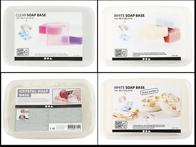 Melt & Pour Soap Making Glycerine Soap Base Easy Instructions 1KG Moisturises • £19