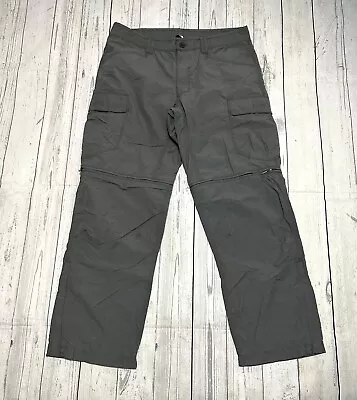 The North Face Men's Cargo Convertible Pants Hiking Outdoor Size 34 Gray • $19.99