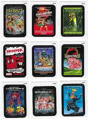 2013 Wacky Packages ANS11 All-New Series 11 COMING DISTRACTIONS Full Set Of 9 • $4.29