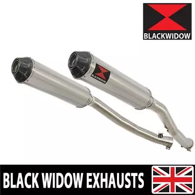 ZZR 1400 ZX14 Ninja 2008-2011 4-2 Exhaust Silencers End Cans SC37R • £369.99