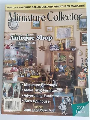 Miniature Collector Magazine March 2004 Antique Shop Painting Twig Furniture  • $7