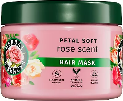 Herbal Essences Rose Scent Petal Soft Hair Mask 500Ml For Dry Hair • £7.60