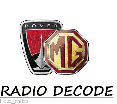 Rover Blaupunkt Cd32 Or Cd43 Radio Cd Player Decode Code Service Mg 25 45 Zr • £2.99