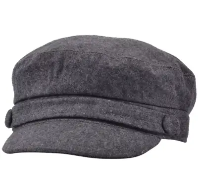 G&H Men's  Grey  70% Wool Breton Sailing Fisherman's Cap FREE Fast Post • £17.95