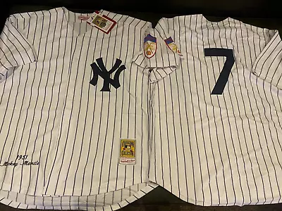 1930s NEW YORK YANKEES MICKEY MANTLE Men's JERSEY Sz 2X-LARGE Thrift Store Find! • $9