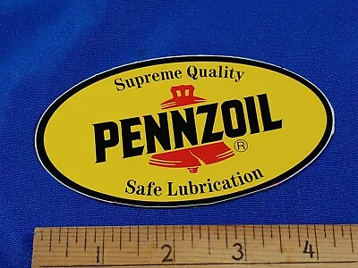 Pennzoil Motor Oil Racing 5  VTG Sticker Decal Advertising Quality Safe  • $4
