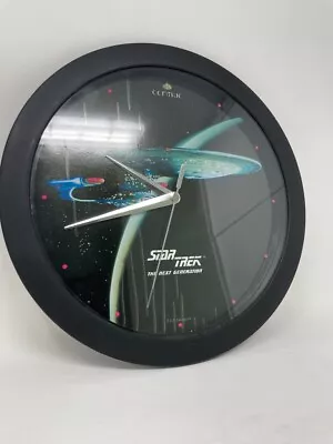 Vintage 1992 Star Trek THE NEXT GENERATION 11” WALL CLOCK: Centric & Paramount • $39.95