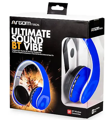 Ultimate Sound Vibe Bluetooth Headphones Blue • $15.99