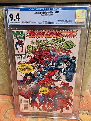 Amazing Spider-Man #379 CGC 9.4 (Jul 1993 Marvel) Maximum Carnage Venom • $44.99