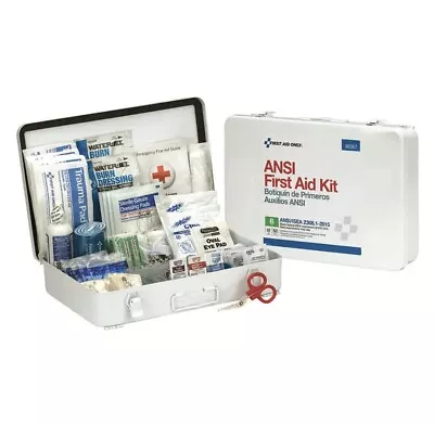 FIRST AID ONLY 90567 First Aid Kit 50 Person Metal ANSI/ISEA Z308.1-2015 • $40