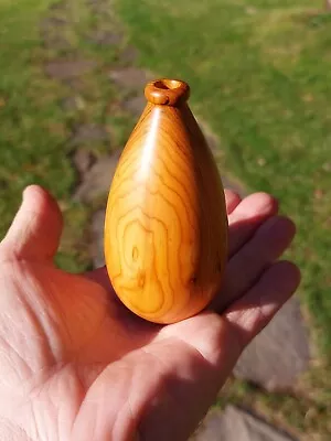 Pacific Yew Wood Small Vase/Weed Pot! Sweet! ~Dovecote Woodworking~ (621)  • $24