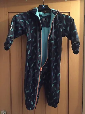 Mountain Warehouse Blue Lightning Lightweight Snow/Rainsuit Age 24/36 Months • £4.50