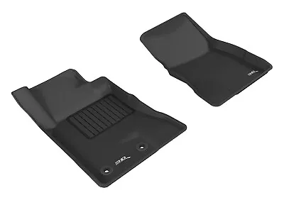 Kagu Black 1st-Row Floor Mats For 15-2024 Mustang W/Dual Post On Driver's Floor • $114.21