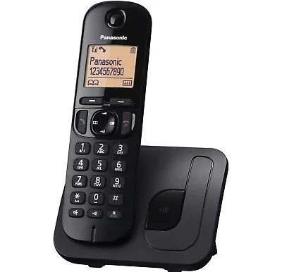 Panasonic KX-TGCA20 Digital Cordless Phone Black KX-TGC210E BASE • £19.95