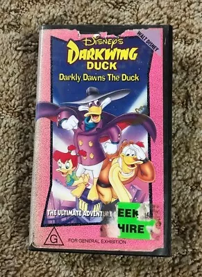 RARE VHS DARKWING DUCK: Darkly Dawns The Duck Volume One Disney • $15