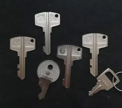 $35 • Buy Vintage Sanyo Cash Register Keys - Set Of 6 - Fits Sanyo LX650 Register