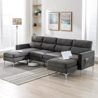 U-Shaped Sectional Sofa Set Modern Convertible Couch Sofa Chairs For Living Room • $499.99
