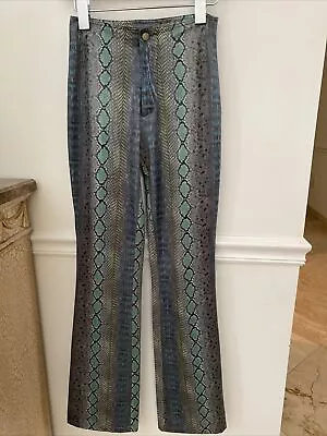 Vertigo Paris Snake-Embossed Skinny Pants Size 4 Rare Pristine • $36