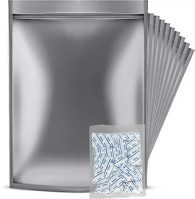 5 Gallon Mylar Bags 10 Mil W/2300CC O2 Absorbers For Long Term Food Storage • $18.99