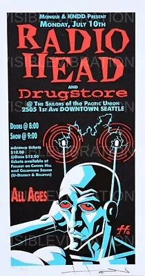 $150.15 • Buy Radiohead Concert Handbill 2005 Justin Hampton