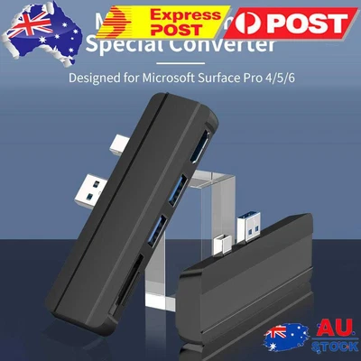 $21.09 • Buy 5 In 1 USB Hub With HDMI Compatible 2 Port USB 3.0 TF Slot For Surface Pro 6 5 4