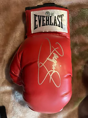 $220 • Buy Manny Pacquiao Signed Red Everlast Boxing Glove (R) AUTO BAS Hologram