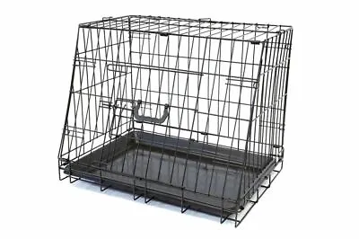 £32.99 • Buy Deluxe Collapsible Slanted Safe Pet Car Boot Dogs Transport Puppy Dog Crate Cage