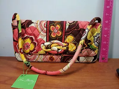 Vera Bradley Buttercup Knot Just A Clutch Purse Handbag 6”x12” Floral Pink • $15