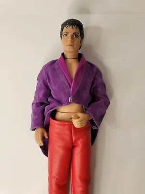 Vintage 1984 Michael Jackson Action Figure Doll Red Pants Purple Jacket • $19.99