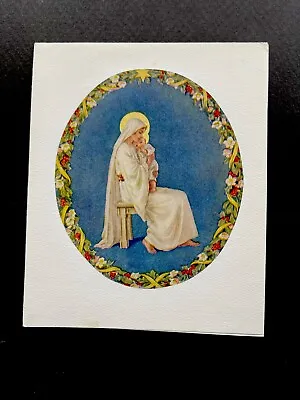 VTG Unused Xmas Greeting Card By Margaret W. Tarrant Lovely Mother & Child Rare • $24