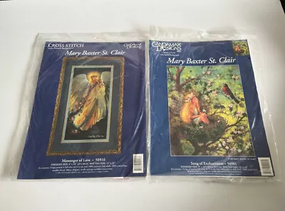 Lot Of 2 CANDAMAR DESIGNS Mary Baxter St. Clair Cross Stitch Kits 50916 & 50991 • $27.99