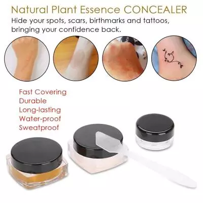 Professional Scar Tattoo Concealer Vitiligo Makeup 3 Colors • $9.43