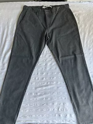 ZARA Mens Grey Smart Trousers  Size 32 Slim Fit • £5