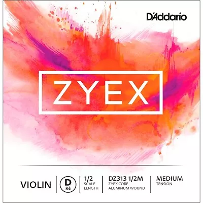 D'Addario Zyex Series Violin D String 1/2 Size • $18.99