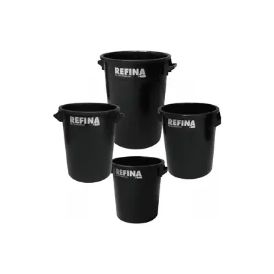 Refina Black Plastering Mixing Bucket Large Plaster Rendering Tub 35-100L • £43.99