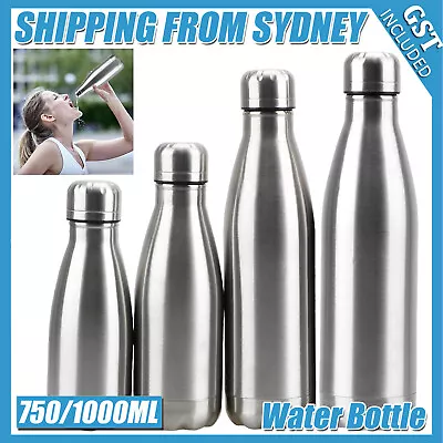 $16.13 • Buy Stainless Steel Vacuum Water Bottle Double Wall Insulated Sports Drink Cup Flask