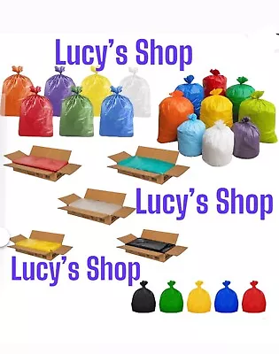 £4.29 • Buy All Colored Refuse Sacks Bin Bags 150G Rubbish Scrap Waste Large 18  X 29  X 38 