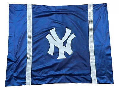 MLB NY Yankees Pillow Sham - Sport Team Logo Jersey Mesh Pillow Cover • $9.99