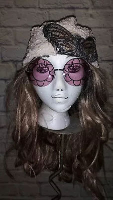 Betsey Johnson BJ495109 Oversized Round Pink Floral Retro Sunglasses • $25