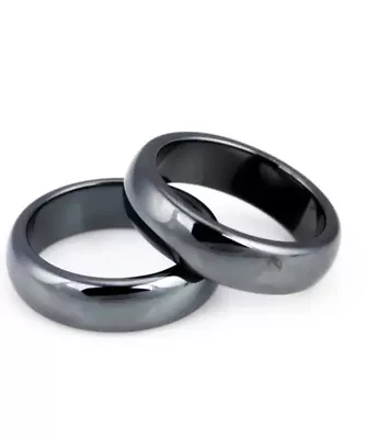 £2.85 • Buy Natural Magnetic Hematite Ring - Anxiety Balance Circulation Blood Uk Seller