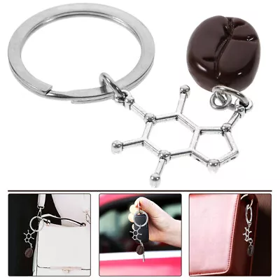Coffee Lover Keychain Coffee Bean Charm Pendant Keyring Bag Keychain • £7.45