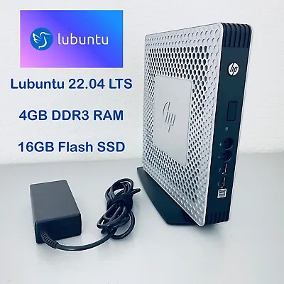 HP T610 Thin Client Lubuntu 16GB SSD 4GB RAM 1.65GHz AMD T56N / AMD Radeon 6520 • $65