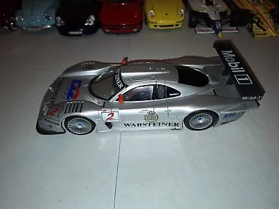 Maisto Mercedes CLK LM Silver Warsteiner #2 Car 1/18 Scale Diecast GT Racing • $48.99