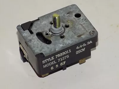 Vintage Frigidaire Rbh-530 Stove Part - 6   Burner Control Switch Mod. 71275 #2 • $46