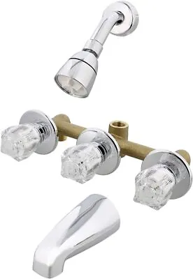 Empire Faucets Mobile Home 8  Chrome 3 Valve Tub & Shower Faucet J2700R-E • $79.95