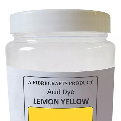 50g Fibrecrafts Acid Dye - Lemon Yellow - 100% Dye Stuff For Silk Wool Nylon • £7.75