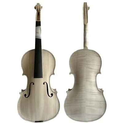 $299 • Buy 15 Inches Viola In White Solid Flamed Maple Back Spruce Top Hand Made