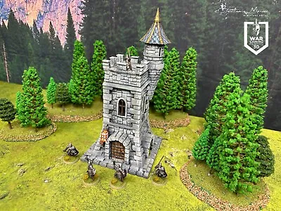 For Lord Of The Rings Printed Terrain Scenery Watch Tower TOP Quality • £15.99