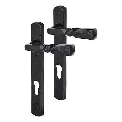 Elan UPVC Multipoint Lever/Lever Door Handle 92mm C/c Antique Black Iron • £35.59